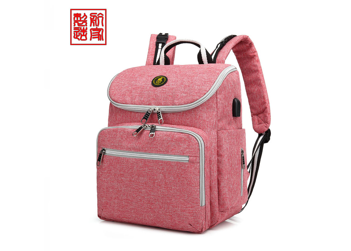 Fashion hand-held multi-functional double shoulder Mommy bag